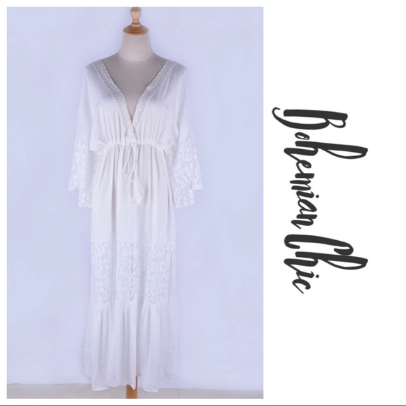 Ariana-V-neck Pullover Summer Beach Dress - Picture 5 of 5